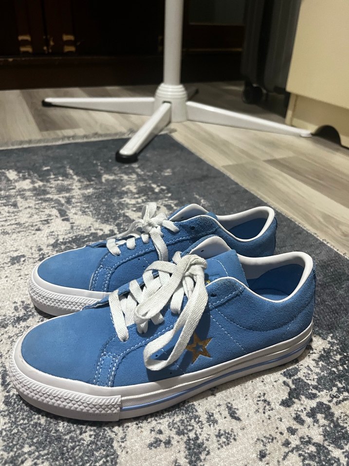 Converse Cons One Star Pro Suede Unisex Mavi Sneaker - Görsel 2