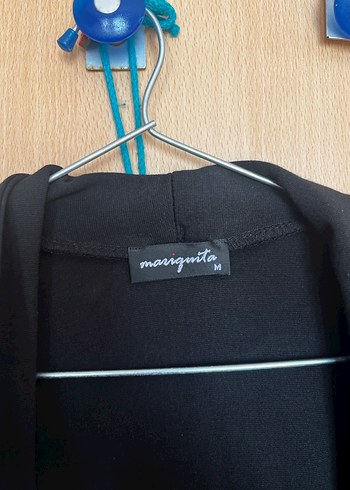 Siyah Kadın Ofis Blazeri, Düğmeli, Normal Boy - Görsel 2