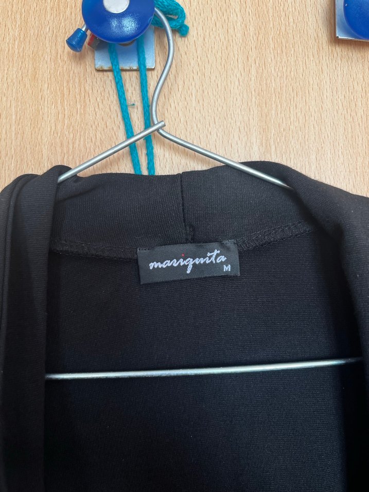 Siyah Kadın Ofis Blazeri, Düğmeli, Normal Boy - Görsel 2