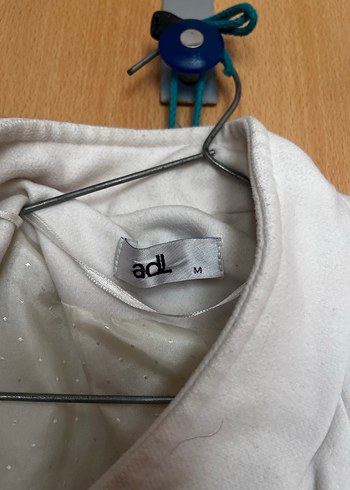 ADL Düğmeli Beyaz Midi Hamile Kaban - Görsel 2