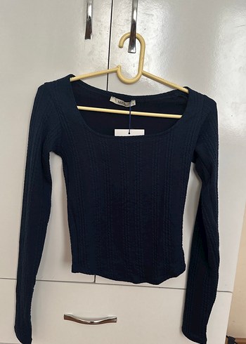 Lacivert Triko Kadın Bluz - Görsel 5