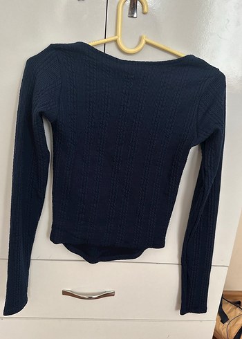 Lacivert Triko Kadın Bluz - Görsel 6