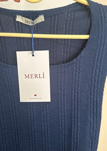 Lacivert Triko Kadın Bluz - Görsel 3