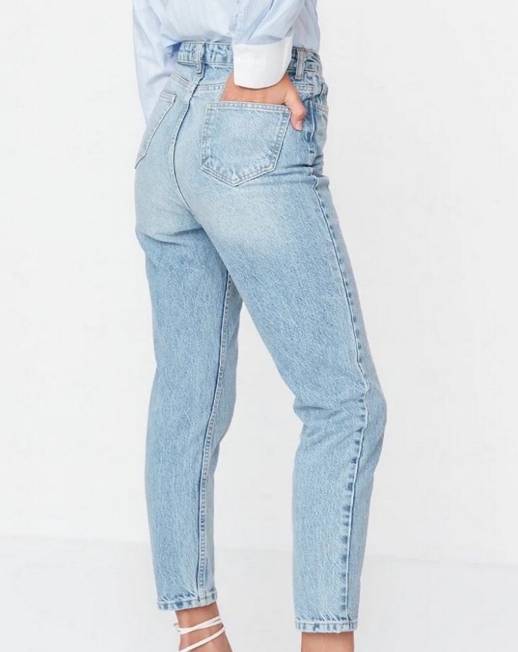 Mavi Regular Fit Kadın Midi Boy Denim Pantolon - Görsel 2