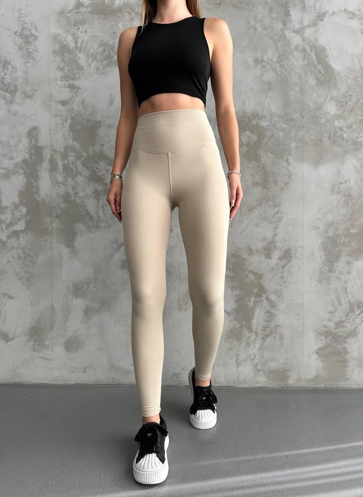 Gri Spor Kadın Tayt - Midi Boy - Görsel 2