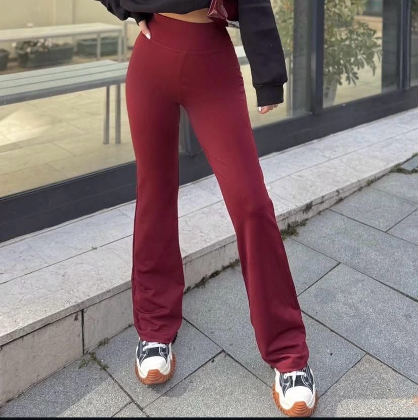 Gri Spor Kadın Tayt - Midi Boy - Görsel 5