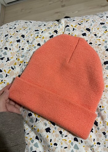 Pembe Örgü Kadın Bere - Görsel 2