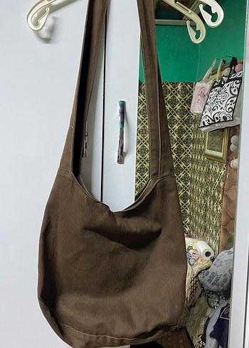Kahverengi omuz çantası - Görsel 2
