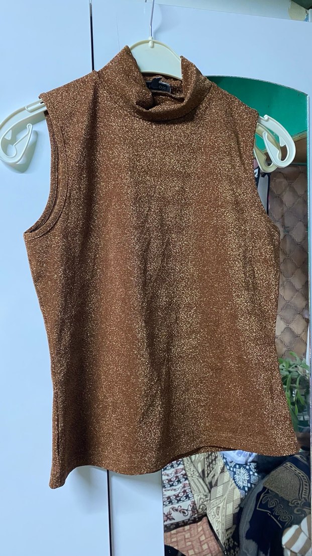 Kahverengi bluz - Görsel 2