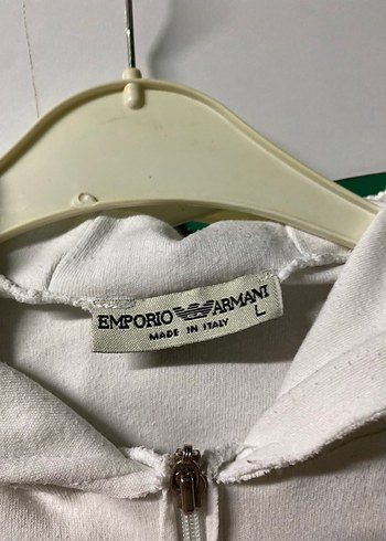 Beyaz Kapüşonlu Fermuarlı Kadın Ceket - Görsel 4