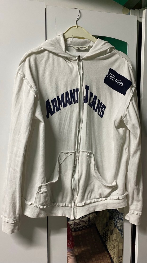 Beyaz Kapüşonlu Fermuarlı Kadın Ceket - Görsel 2