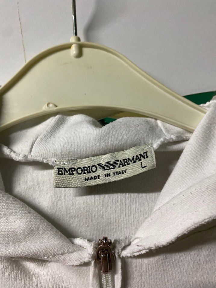 Beyaz Kapüşonlu Fermuarlı Kadın Ceket - Görsel 4