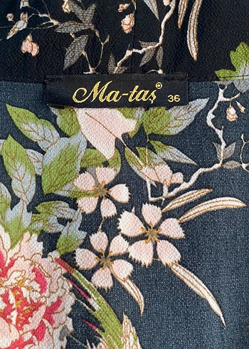 Çiçek Desenli Uzun Bohem Kadın Kimono - Görsel 3