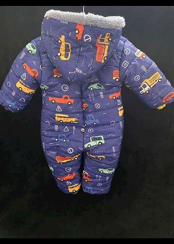 Renkli Desenli Bebek Erkek astronot mont - Görsel 3