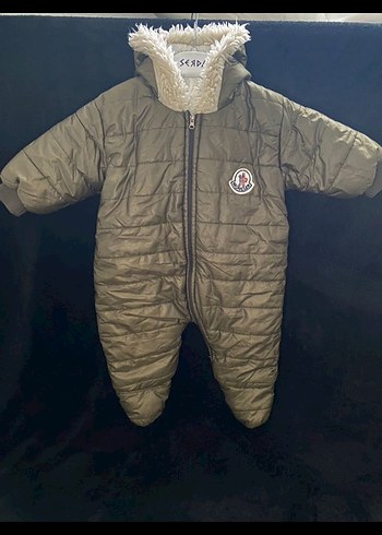 haki Kürklü Bebek astronot mont - Görsel 2