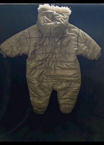 haki Kürklü Bebek astronot mont - Görsel 3