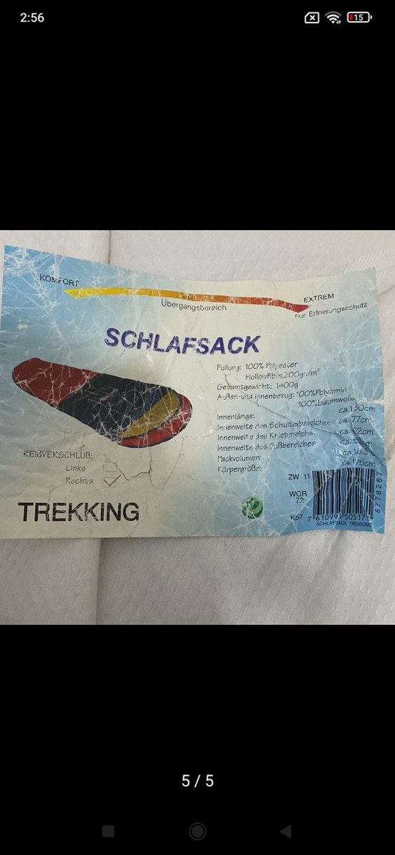 kamp için renkli uyku tulumu - Görsel 4