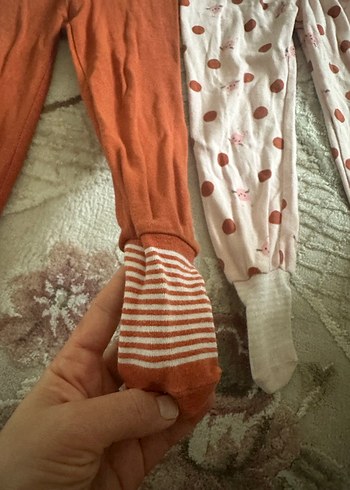 2 li Çoraplı çocuk  Pamuklu Tayt - Görsel 3
