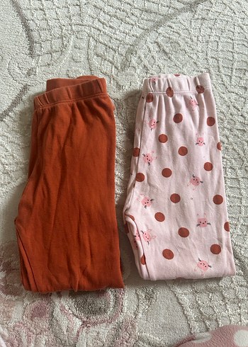 2 li Çoraplı çocuk  Pamuklu Tayt - Görsel 2