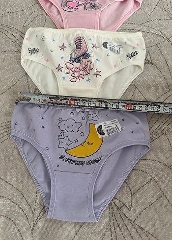 Pastel Renkli Baskılı Kız Çocuk Külot Seti - Görsel 2