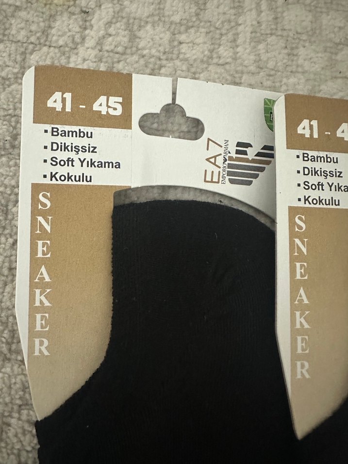 8 li Erkek Gri Mini Spor Çorap 41-45 - Görsel 2