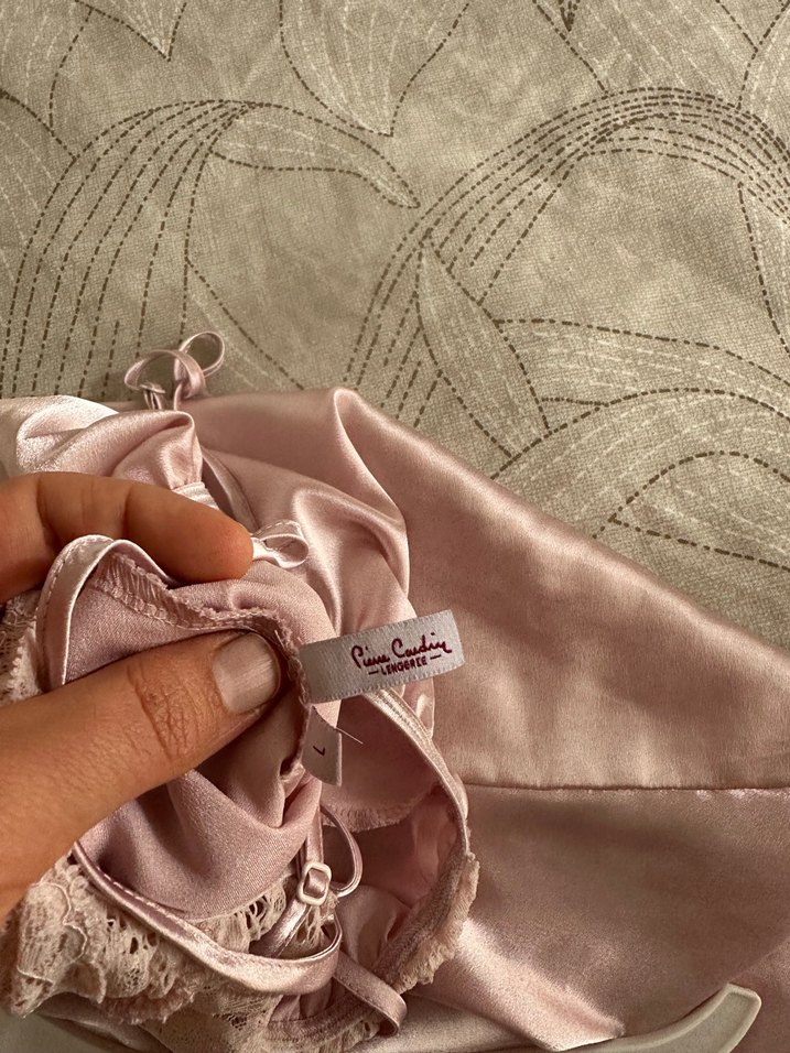 Pierre cardin saten gecelik - Görsel 4