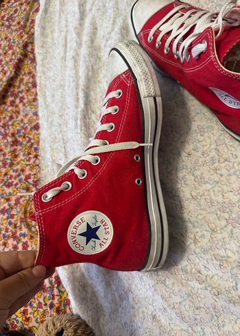 Kadın Kırmızı Elastik Bağcıklı Spor Ayakkabı - Görsel 3