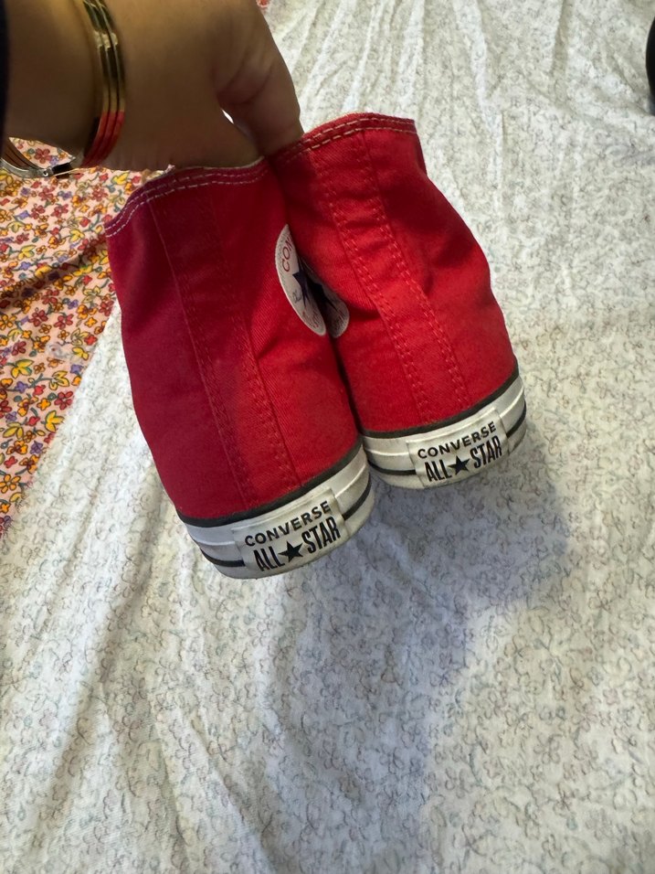 Kadın Kırmızı Elastik Bağcıklı Spor Ayakkabı - Görsel 2