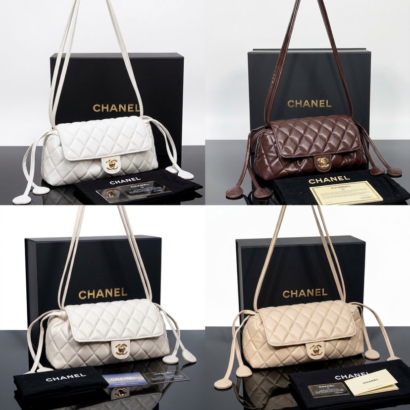 Chanel Haki Kapitone Omuz Çantası — görsel 3/7