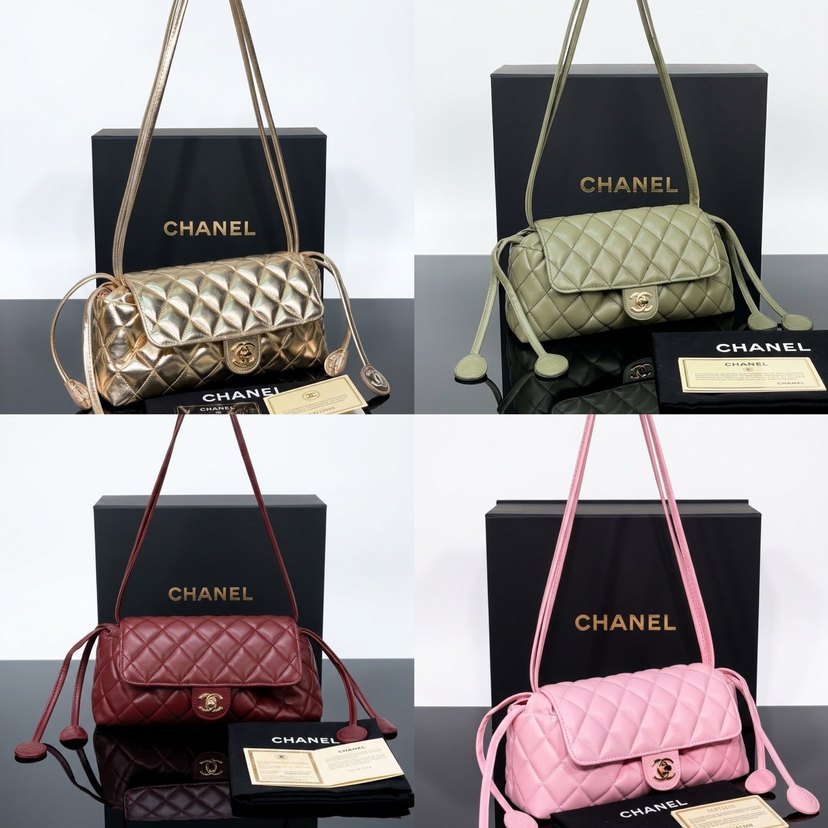 Chanel Haki Kapitone Omuz Çantası — görsel 4/7
