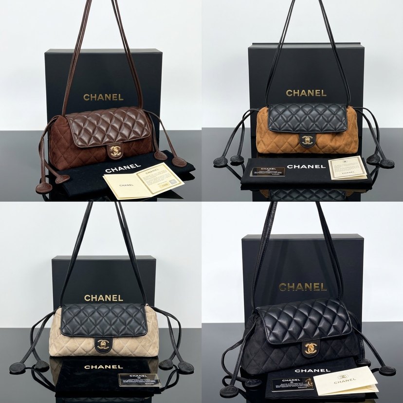 Chanel Haki Kapitone Omuz Çantası — görsel 6/7