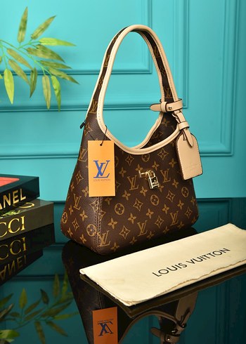 Louis Vuitton Monogramli Kahverengi Omuz Cantasi