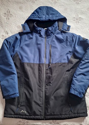 Erkek Mavi Fermuarlı Kayak Montu - Görsel 2