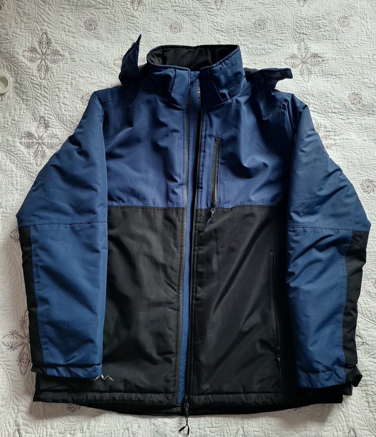 Erkek Mavi Fermuarlı Kayak Montu - Görsel 3