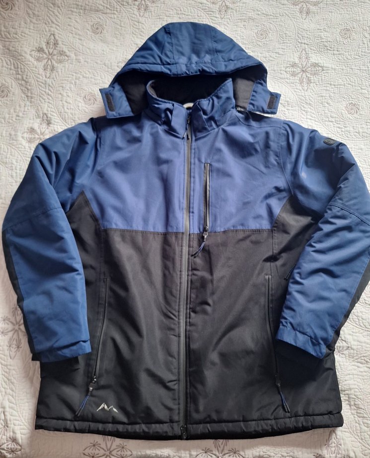 Erkek Mavi Fermuarlı Kayak Montu - Görsel 2