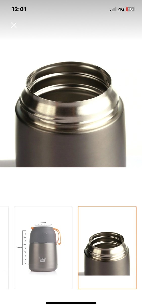 Gri Baby Plus Çocuk Termosu - Görsel 2
