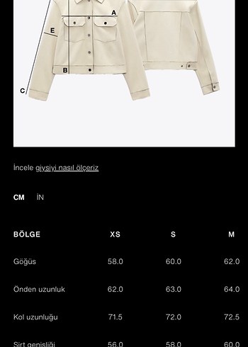 Zara marka orijinal yeni sezon Suni Deri Dik Yaka Ceket - Görsel 3