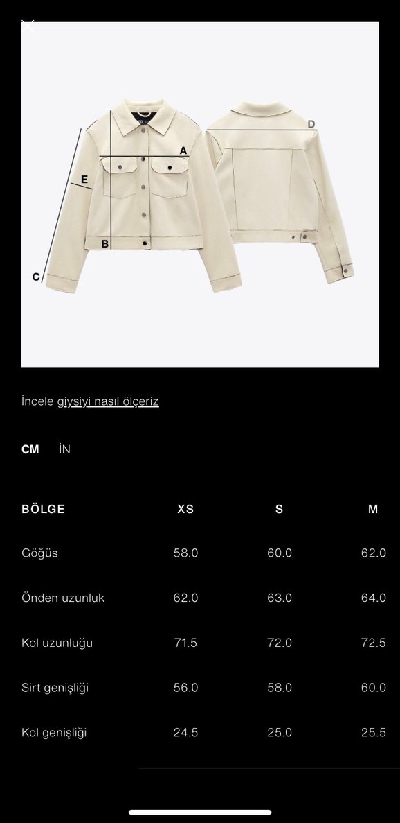 Zara marka orijinal yeni sezon Suni Deri Dik Yaka Ceket - Görsel 3