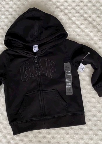 GAP orijinal Erkek Çocuk Kapüşonlu Fermuarlı Sweatshirt - Görsel 6