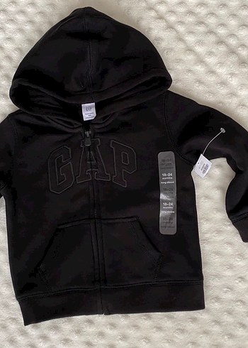 GAP orijinal Erkek Çocuk Kapüşonlu Fermuarlı Sweatshirt - Görsel 5