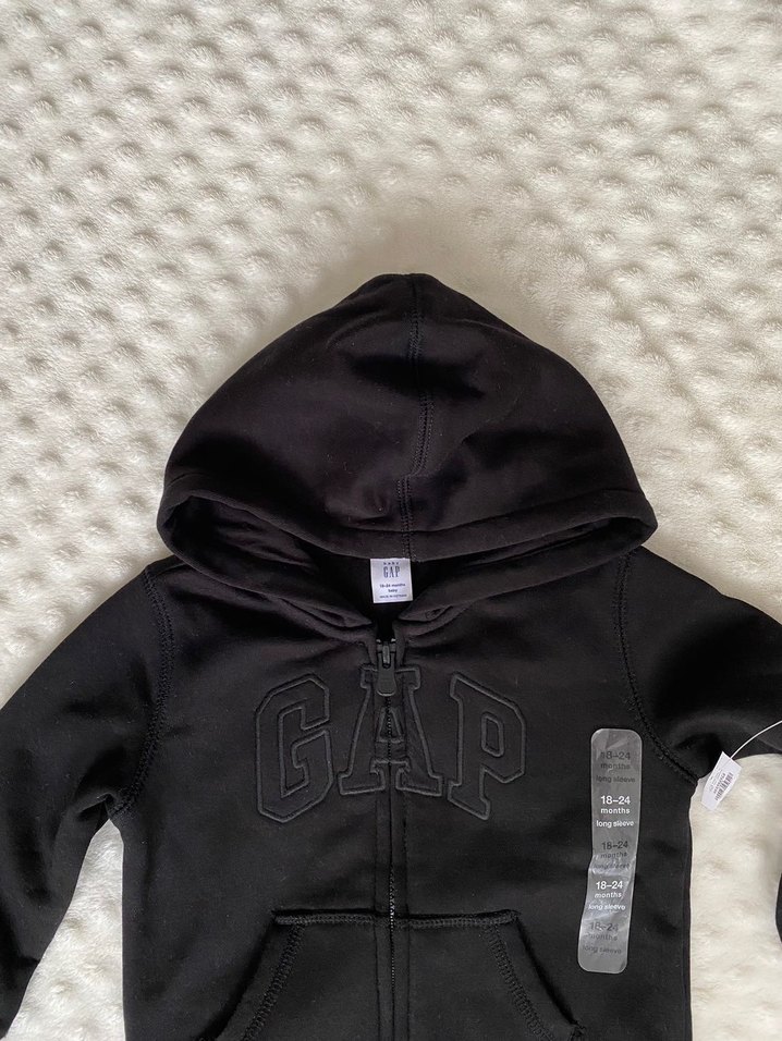 GAP orijinal Erkek Çocuk Kapüşonlu Fermuarlı Sweatshirt - Görsel 3