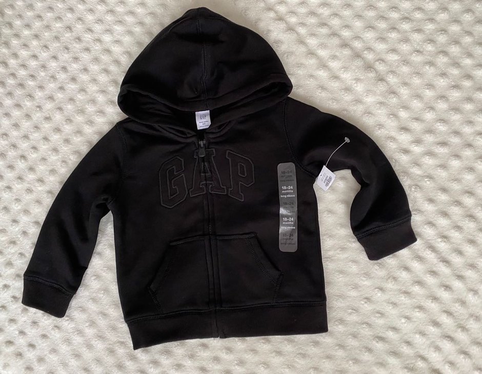 GAP orijinal Erkek Çocuk Kapüşonlu Fermuarlı Sweatshirt - Görsel 5