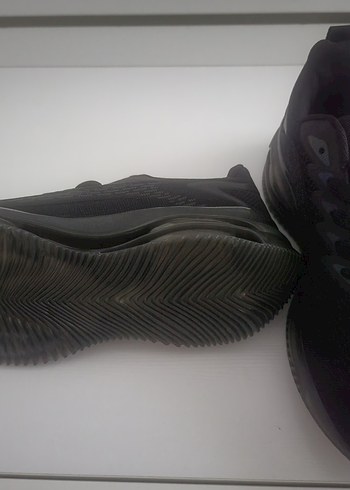 Siyah Bağcıklı Stiletto Topuklu Erkek  Spor Ayakkabı - Görsel 5