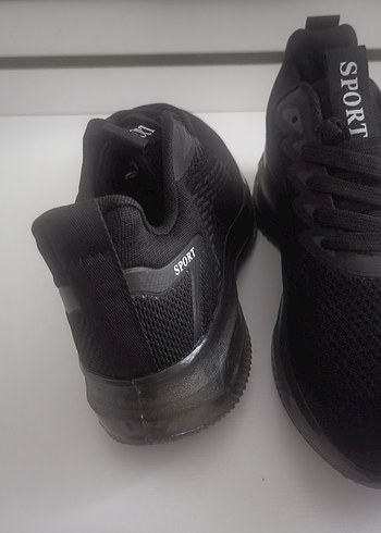 Siyah Bağcıklı Stiletto Topuklu Erkek  Spor Ayakkabı - Görsel 4