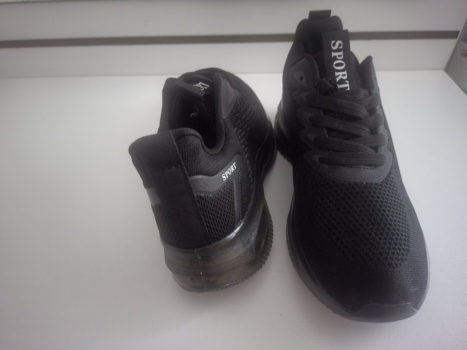 Siyah Bağcıklı Stiletto Topuklu Erkek  Spor Ayakkabı - Görsel 4