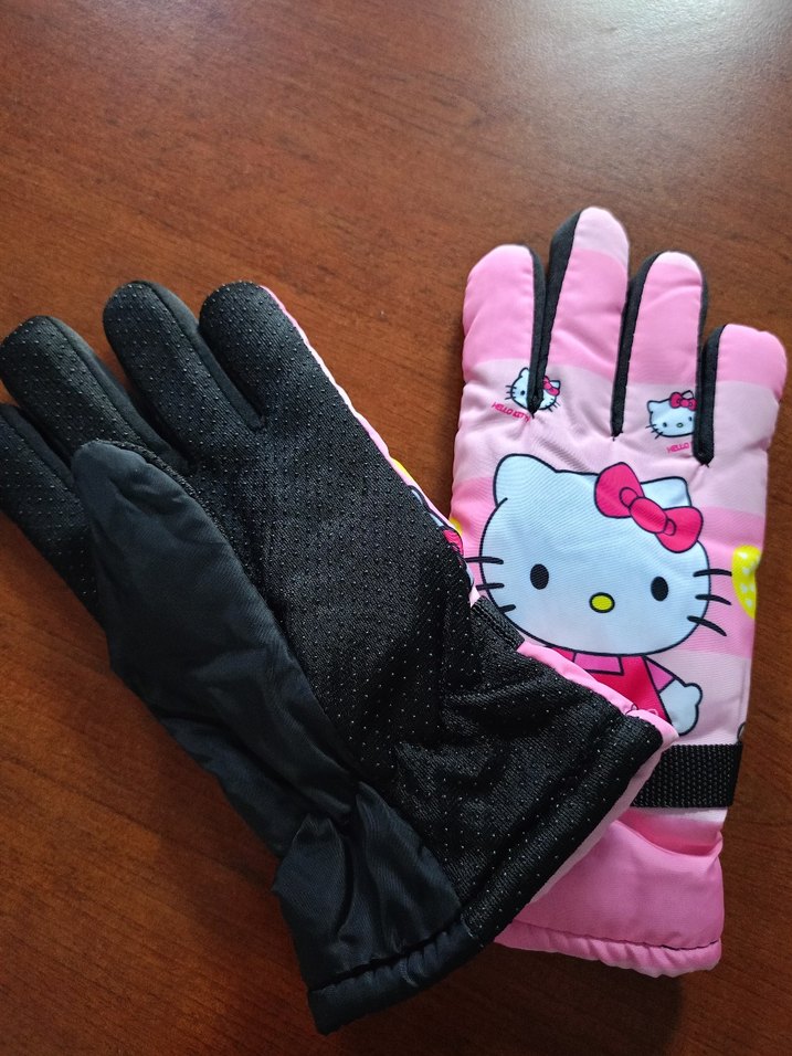 Kız Çocuk Pembe Hello Kitty Desenli Eldiven - Görsel 2