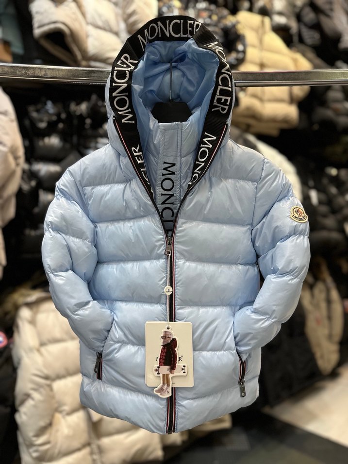 Moncler Mavi Erkek Çocuk Mont - Görsel 2