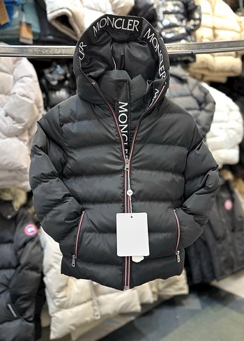 Moncler Siyah Fermuarlı Erkek Çocuk Mont - Görsel 2