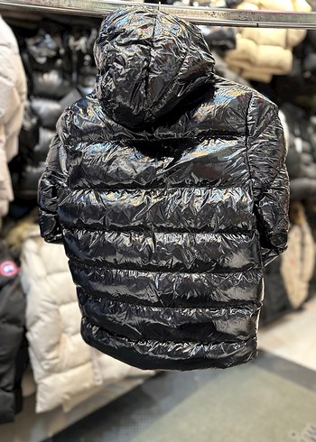 Moncler Siyah Kapüşonlu Erkek Çocuk Mont - Görsel 4