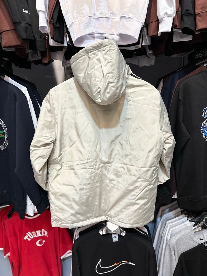 Kapüşonlu Bej Erkek Rüzgarlık Ceket - Görsel 2